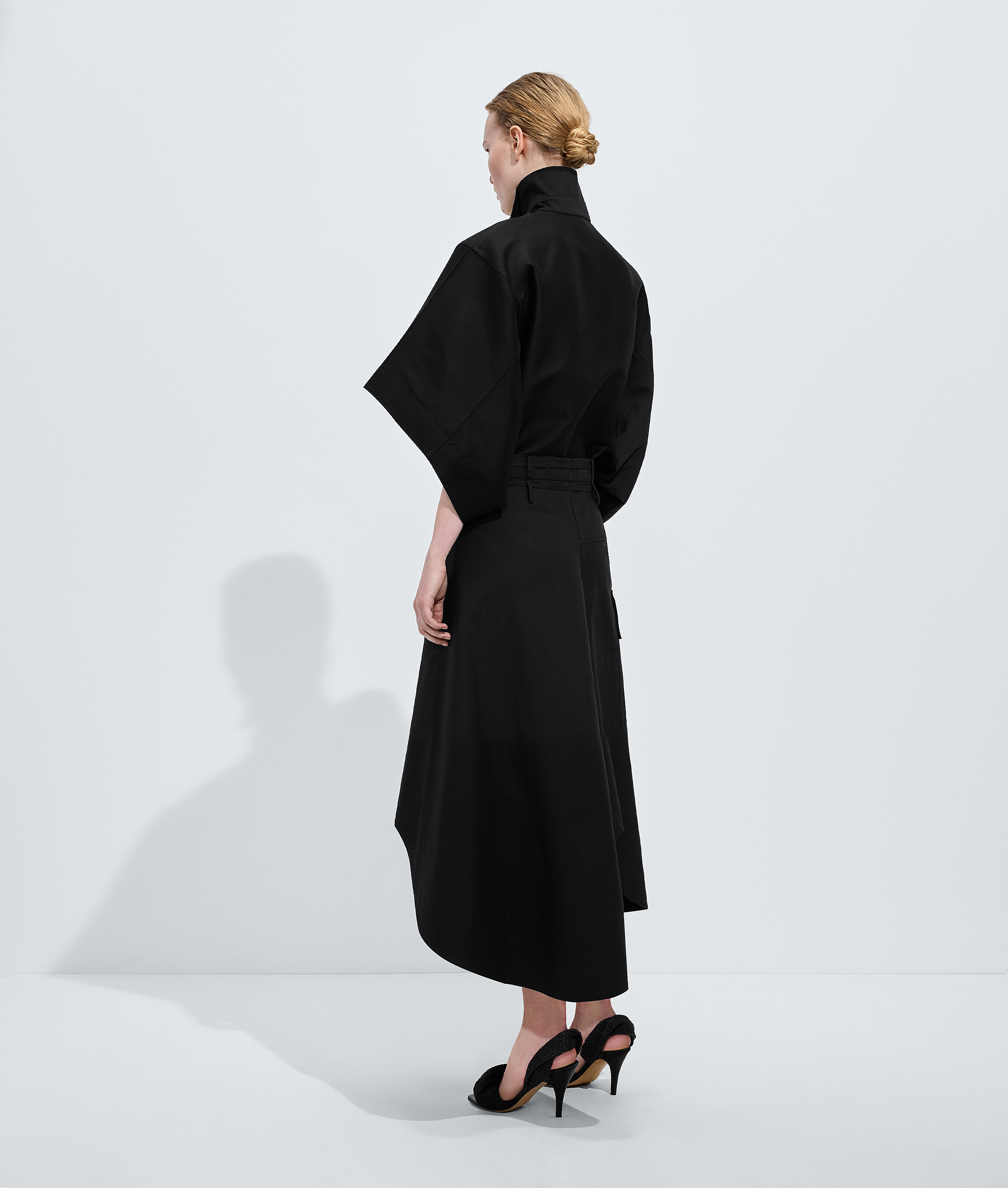 コンパクトコットン トワル スカート のために ウィメンズ で ダブルブラック Bottega Veneta 日本 JA - Image 3