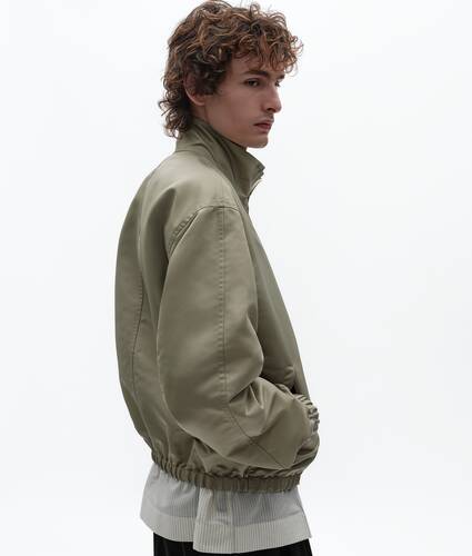 Men's Satin Nylon Blouson in Tarragon Bottega Veneta Canada EN - Image 2