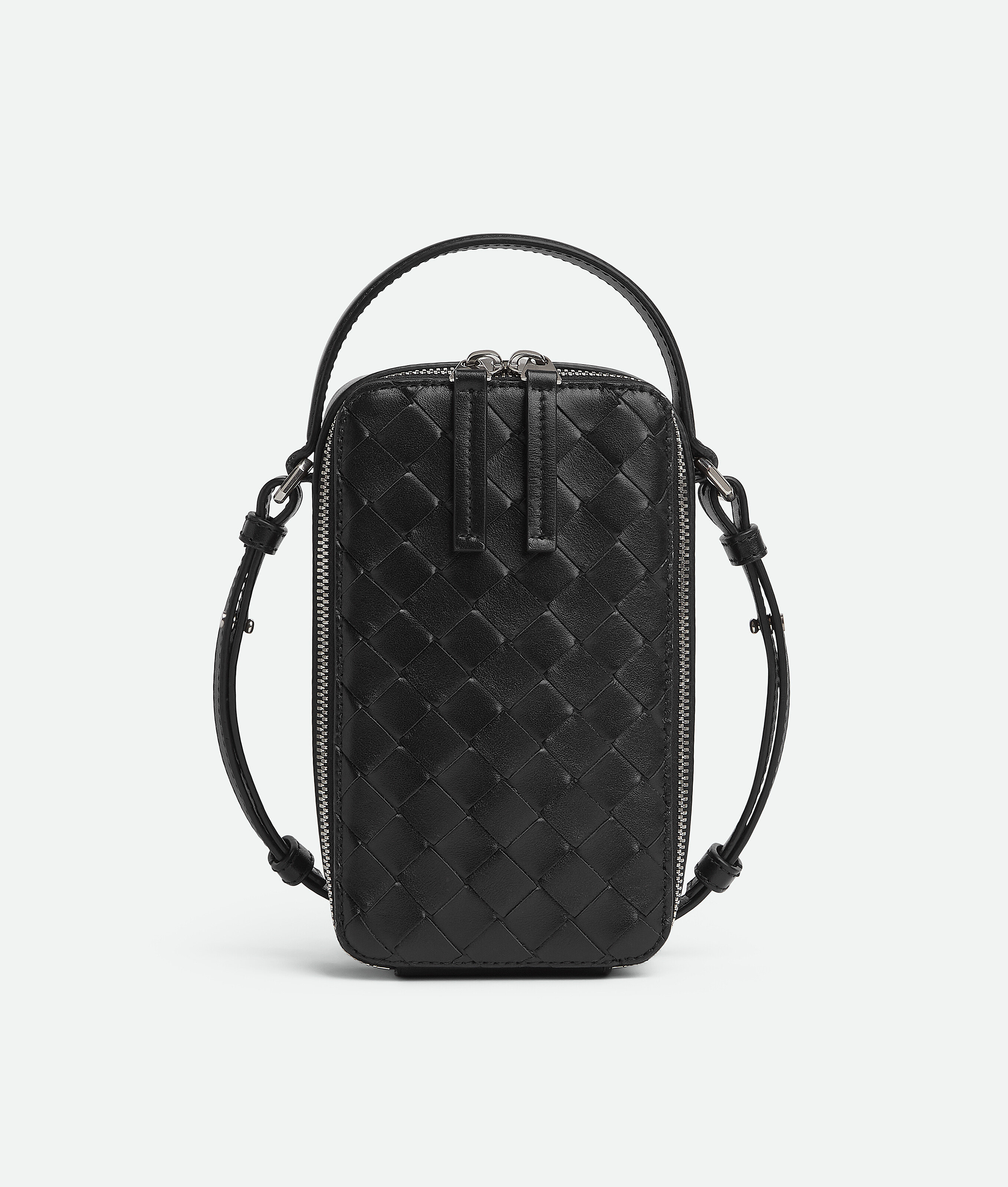 Men's Getaway Phone Pouch in Black | Bottega Veneta US