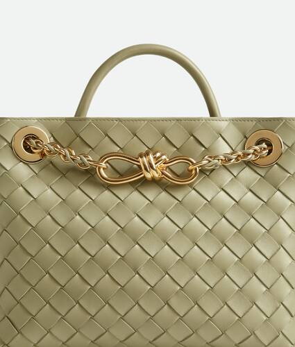 Women's Small Andiamo Chain in Travertine Bottega Veneta Macao SAR China EN - Image 9