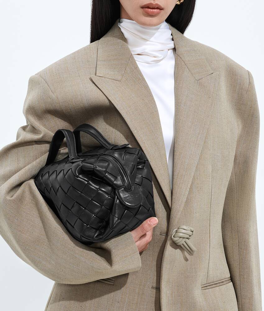 Women's Wool and Linen Melange Jacket in Green/lava mel Bottega Veneta France EN - Image 4