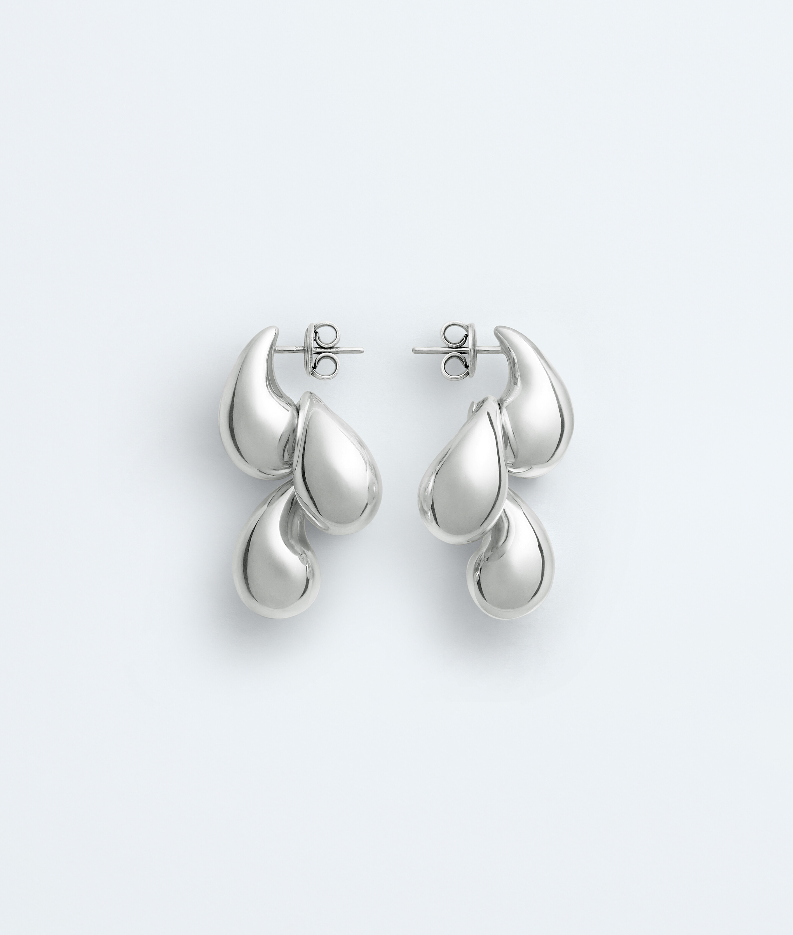 Women's Drop Chain Earrings in Silver Bottega Veneta Luxembourg EN - Image 1