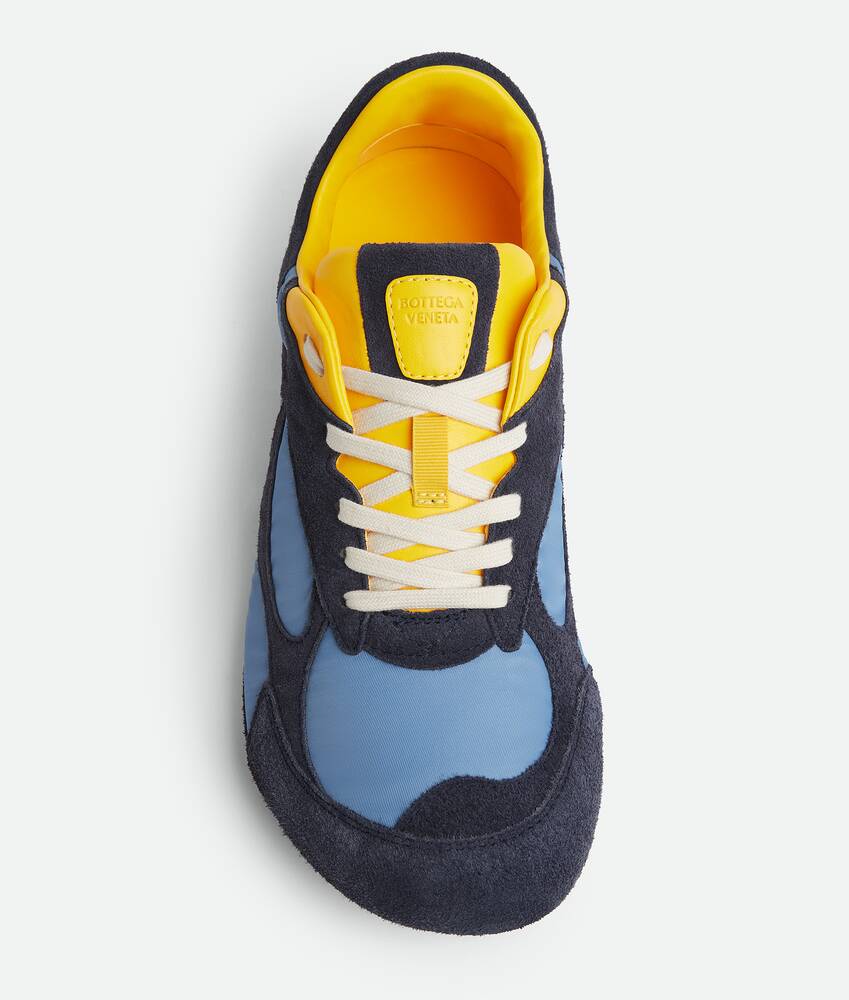 Women's Orbit Flash Sneaker in Abyss/ice/egg yolk Bottega Veneta France EN - Image 6