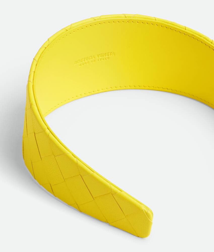 Intrecciato Headband in Sulfur Bottega Veneta United States EN - Image 4