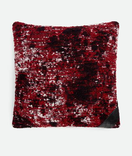 Coussin Boucl&eacute; Volcanic en Red/black/white Bottega Veneta Monaco FR - Image 1