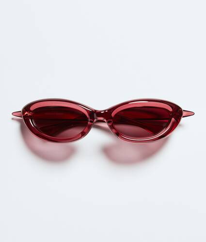 Sardine Oval Sunglasses in Burgundy/violet Bottega Veneta United Kingdom EN - Image 1