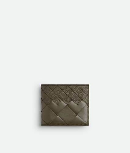 Men's Intrecciato Bi-Fold Wallet With Coin Purse in Cypress Bottega Veneta Norway EN - Image 1