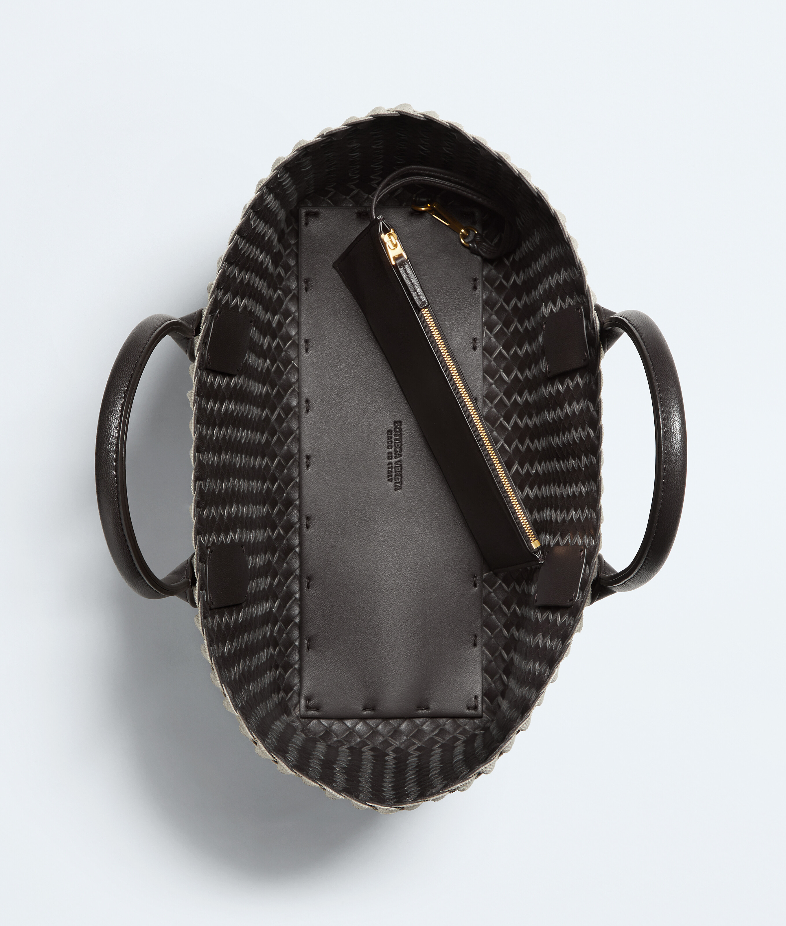 Women's Small Cabat in Natural/espresso Bottega Veneta Luxembourg EN - Image 3