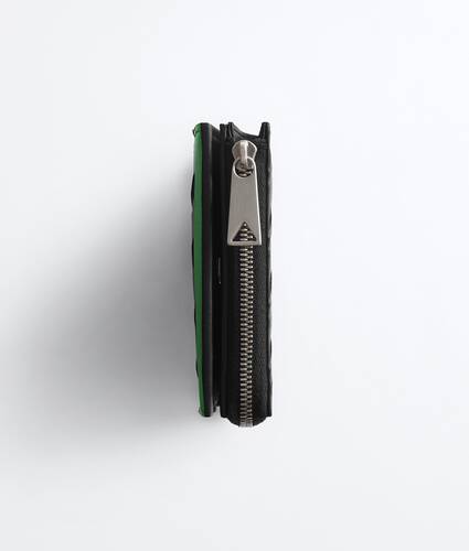Men's Intrecciato Small Bi-Fold Wallet in Black/shamrock Bottega Veneta Hong Kong SAR China EN - Image 4