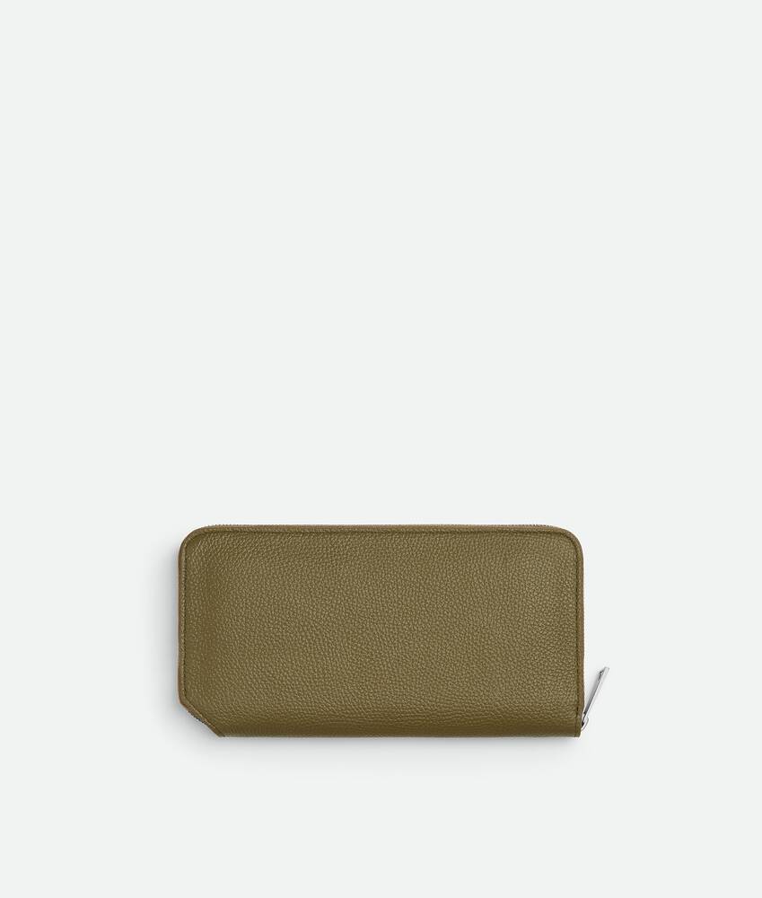 Men's Tre Zip Around Wallet in Algae/rock/bone/fondant Bottega Veneta Japan EN - Image 4