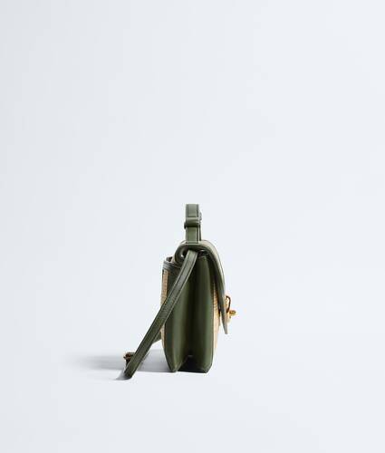 Women's Knot Lock in Natural/green tweed Bottega Veneta United States EN - Image 4