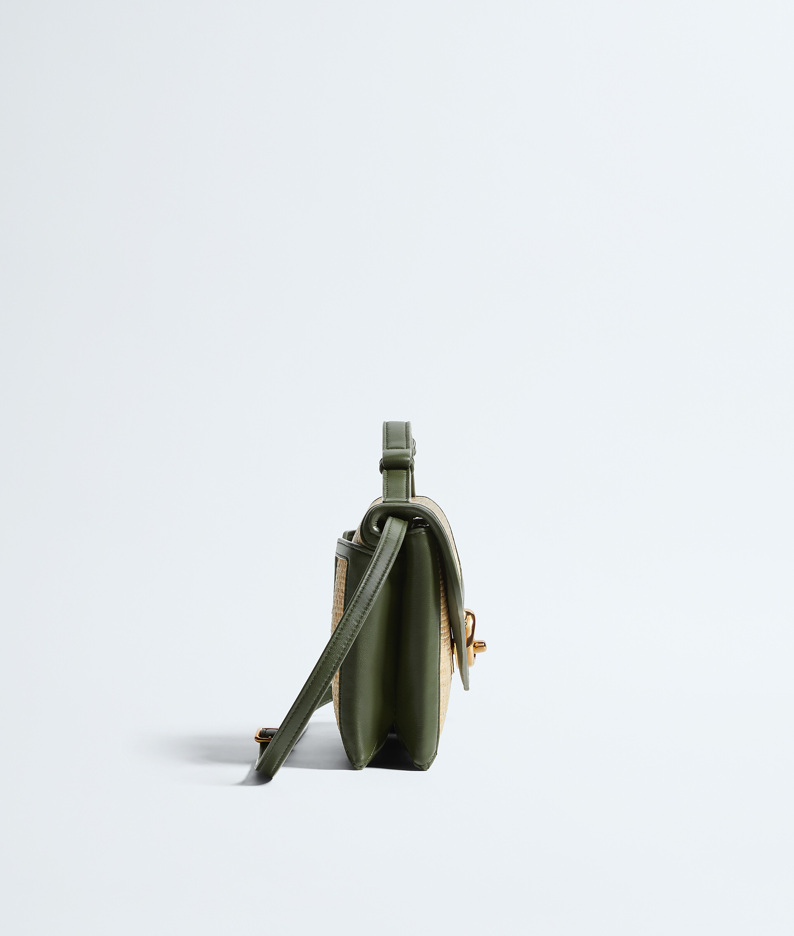 Women's Knot Lock in Natural/green tweed Bottega Veneta Luxembourg EN - Image 4