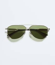 Silver/green