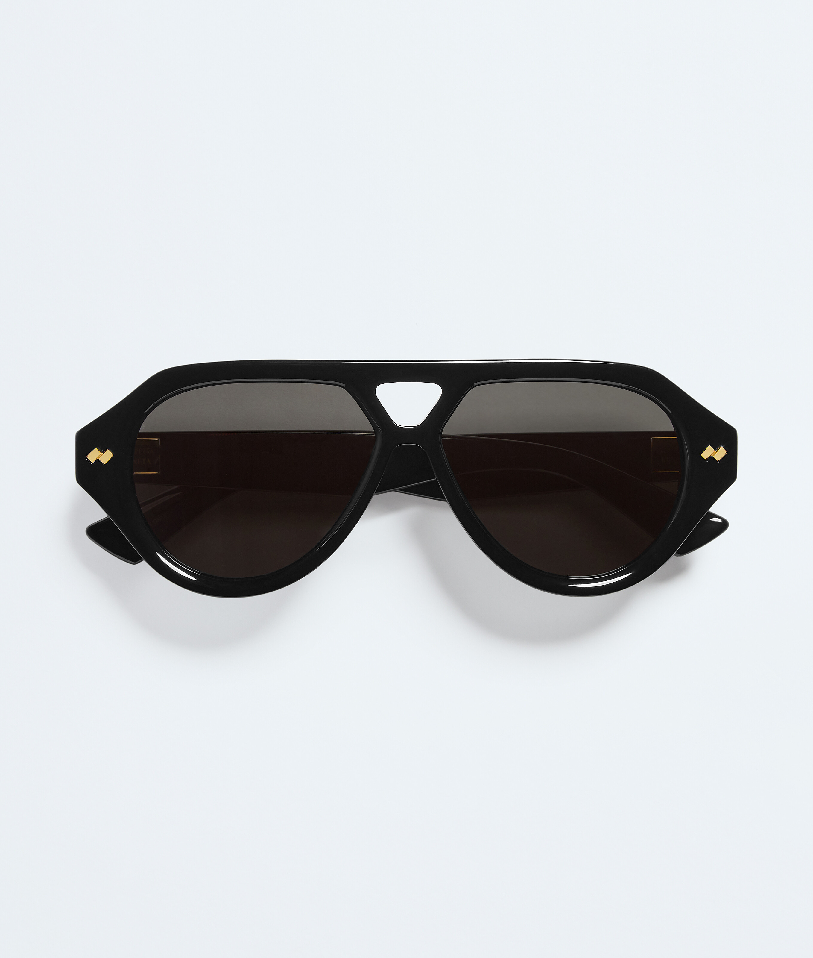 Bottega Veneta Unisex Black Dizzy Aviator Sunglasses - U