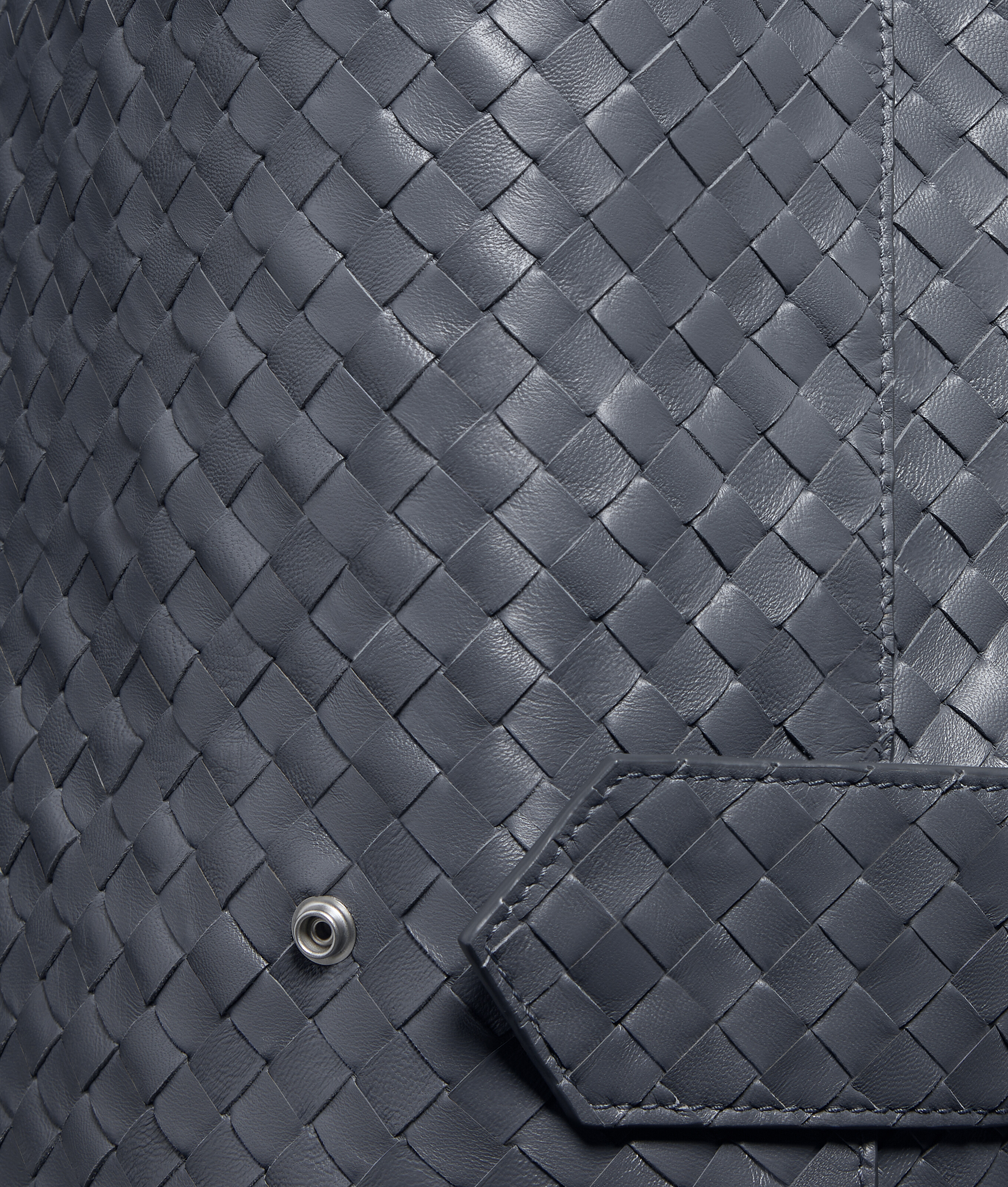 Men's Intrecciato Leather Jacket in Harbor gray Bottega Veneta Luxembourg EN - Image 7