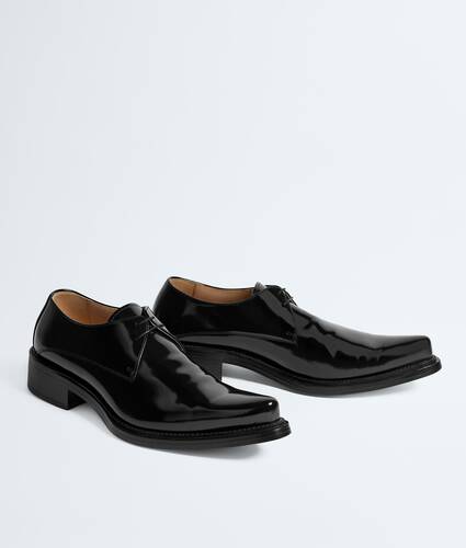 Men's Glaston Lace-Up Shoe in Black Bottega Veneta Latvia EN - Image 3