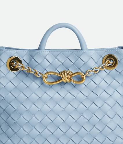 Women's Small Andiamo Chain in Ice Bottega Veneta United States EN - Image 6