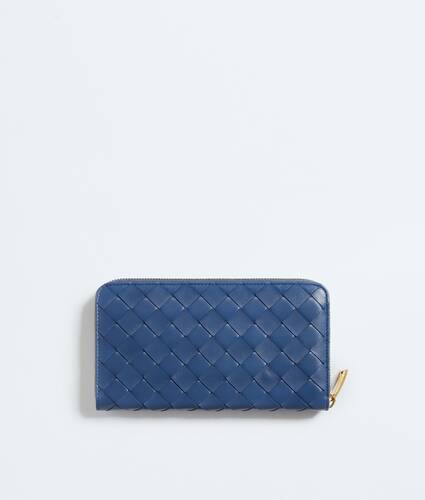 Intrecciato Zip Around Wallet
