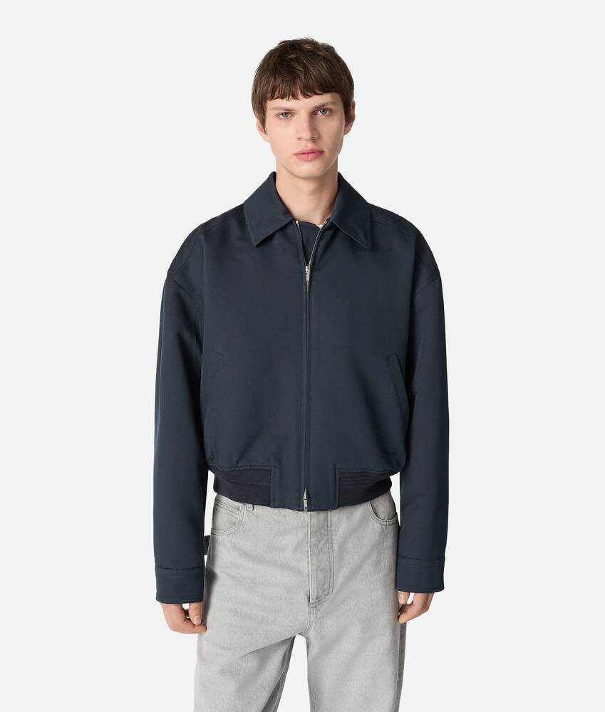 Display a large version of the product image 4 - Silk And Cotton Twill Bomber Jacket