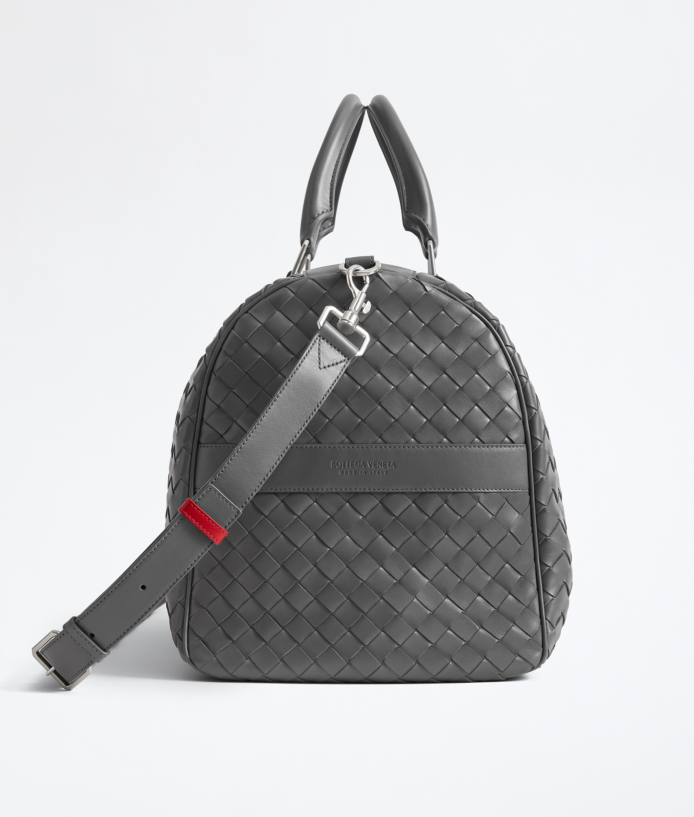 Men's Intrecciato Cabin Duffle in Obsidian gray/radar Bottega Veneta Canada EN - Image 3