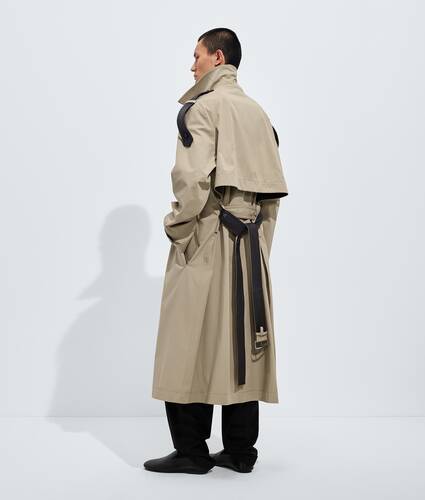 Men's Light Cotton Trench Coat  in Sahara Bottega Veneta Sweden EN - Image 3