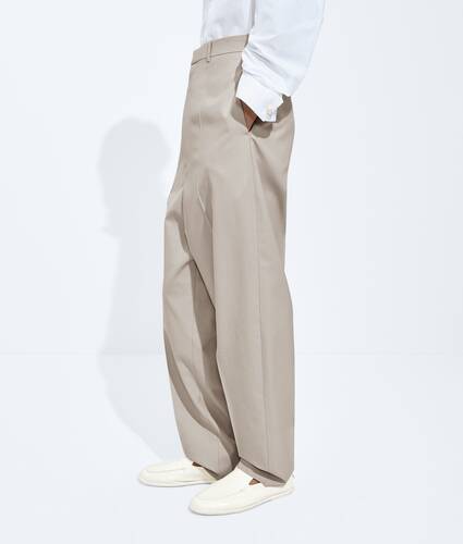 Men's Wool And Cotton Pants in Beige/light blue Bottega Veneta Canada EN - Image 3
