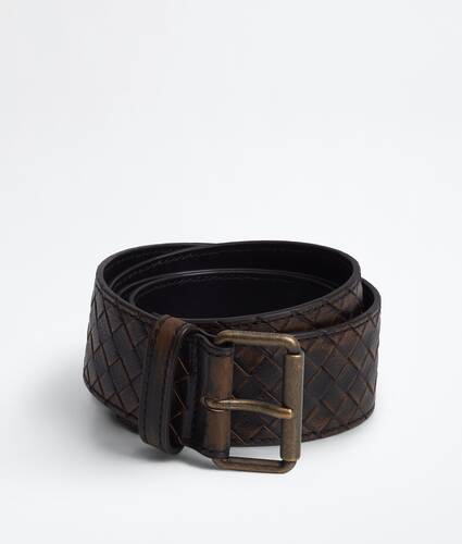 Women's Johnny Belt in Black/brown Bottega Veneta Denmark EN - Image 1