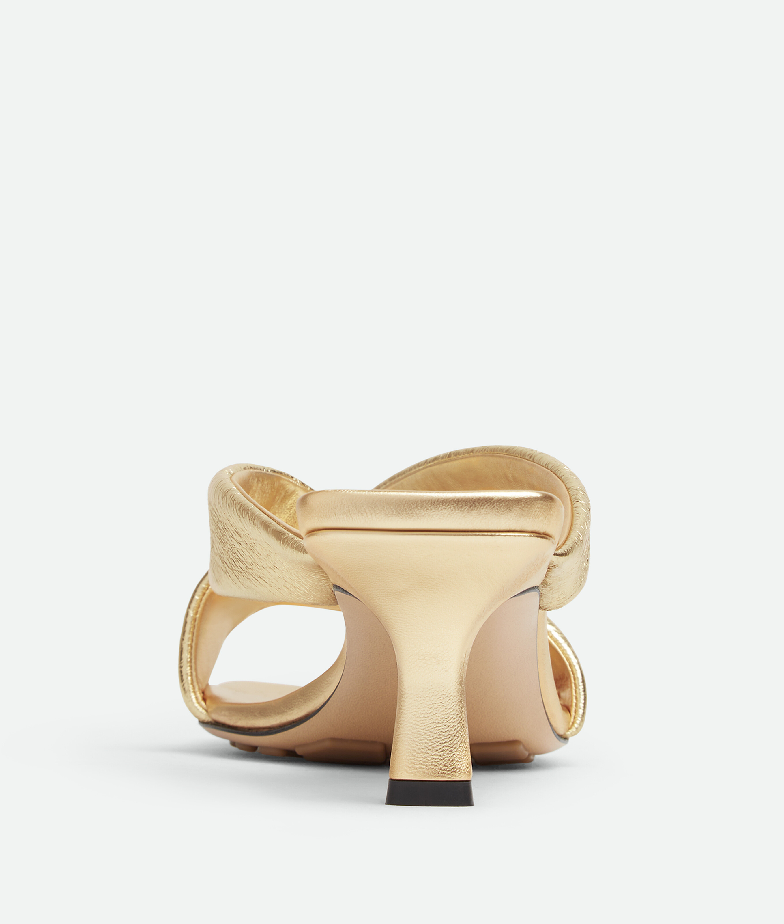 Bottega Veneta Metallic Cross Strap Open Toe Mules In Multi