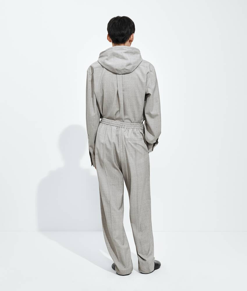 Men's Light Wool Toile Pants in Light gray melange Bottega Veneta Bulgaria EN - Image 3
