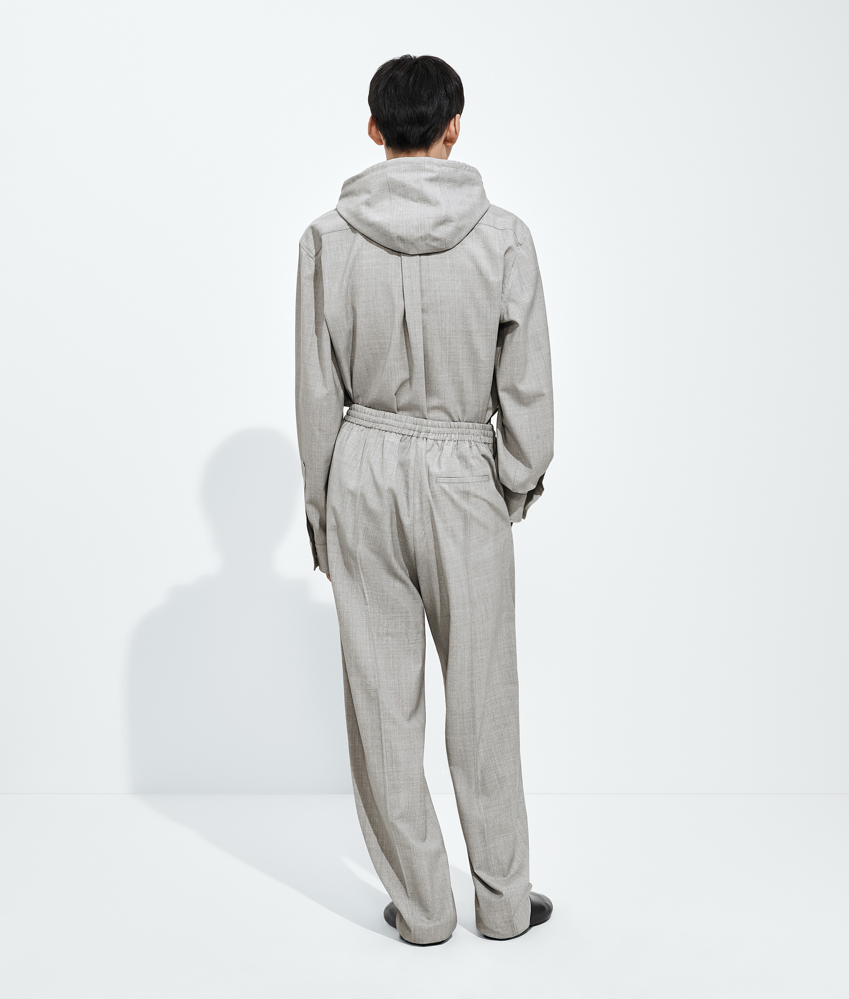 Men's Light Wool Toile Pants in Light gray melange Bottega Veneta Luxembourg EN - Image 3