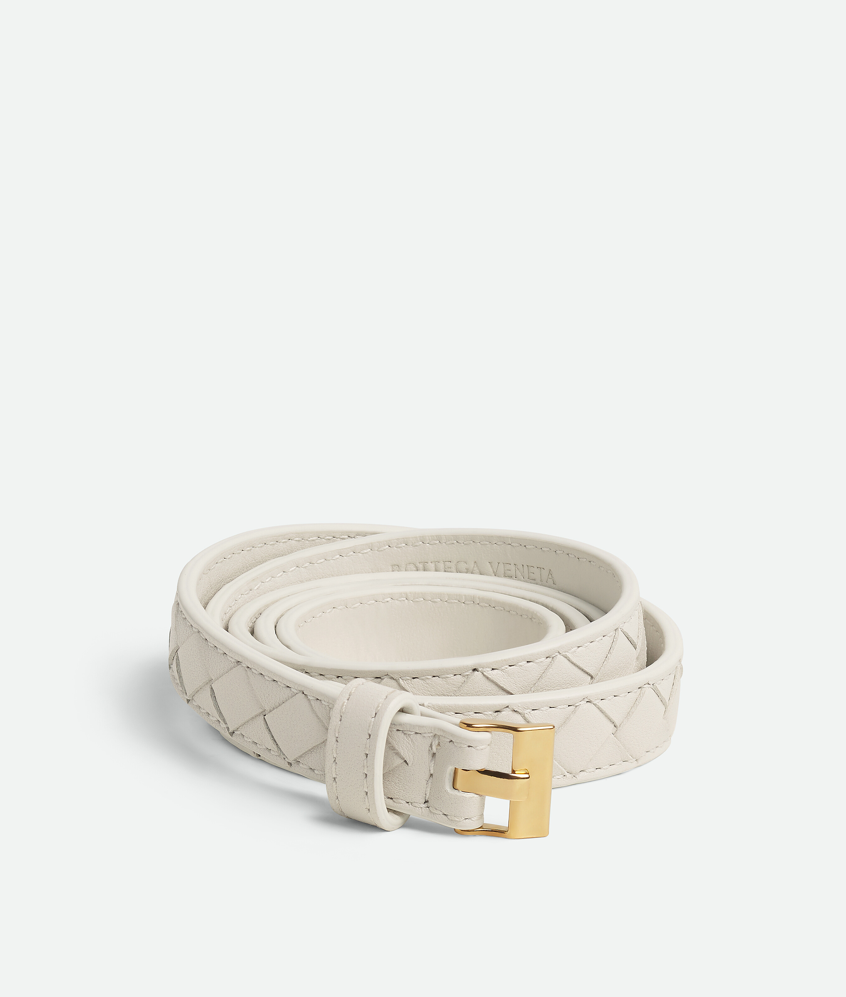 Bottega Veneta White Thin Watch Belt - Woman - 34