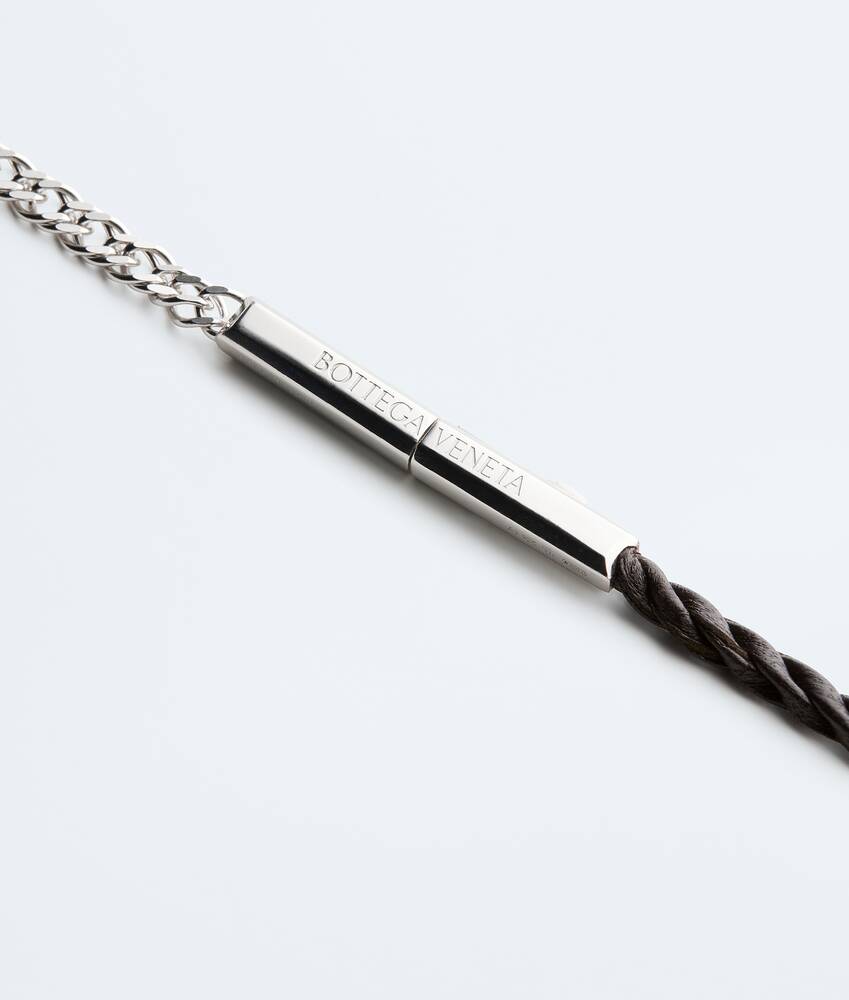 Men's Rope Chain Necklace in Espresso Bottega Veneta Monaco EN - Image 3