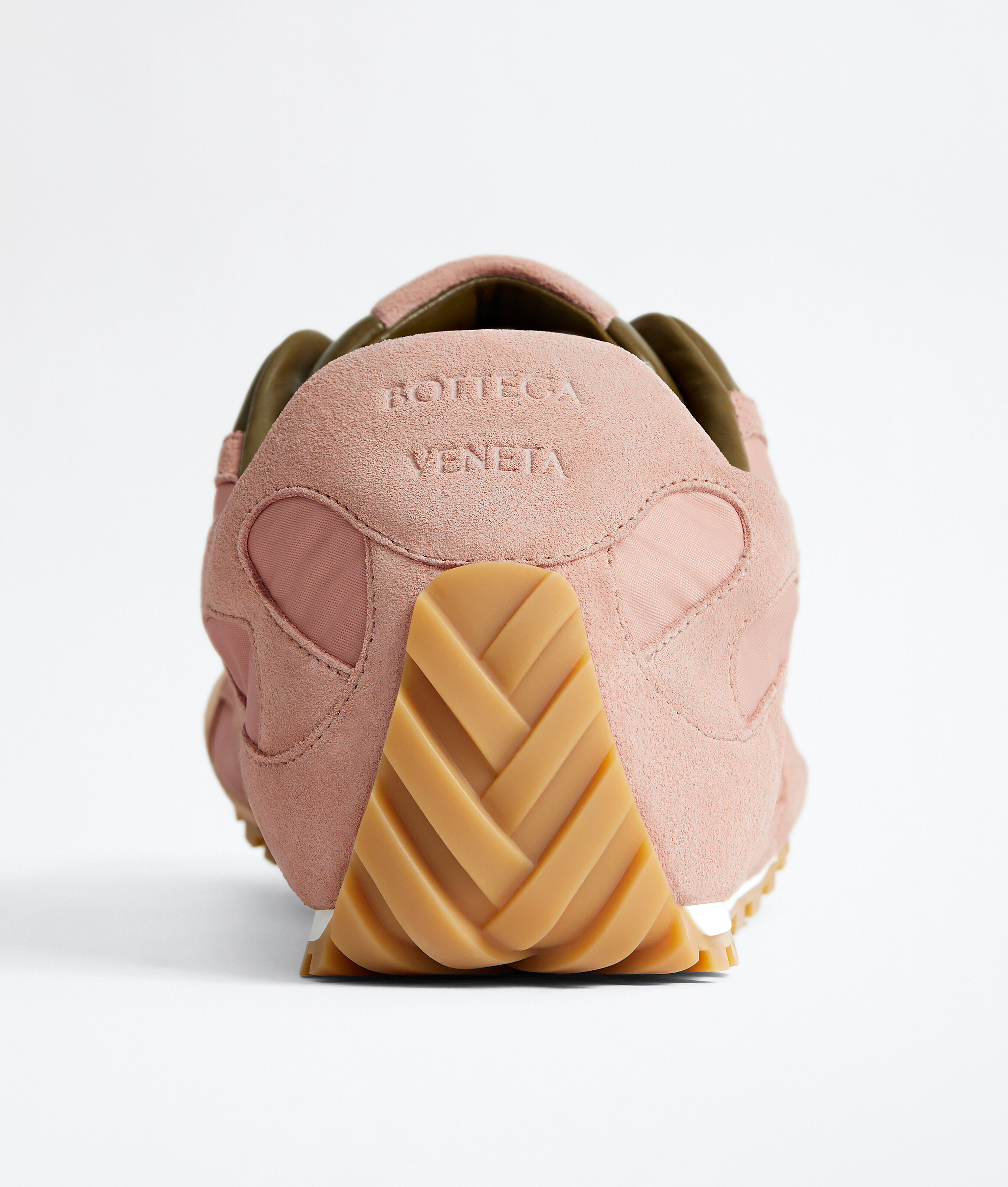 Men's Orbit Flash Sneaker in Terra pink/olive oil Bottega Veneta Finland EN - Image 3