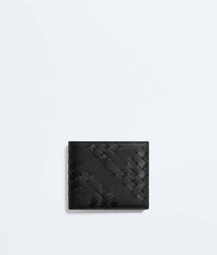 Men's Intrecciato Bi-Fold Wallet in Black Bottega Veneta Czechia EN - Image 1