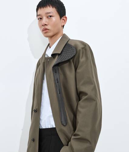 Silk and Nylon Trench Coat