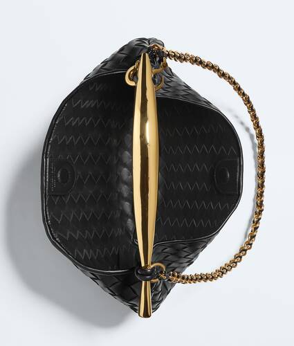 Ela's Sardine Chain em Black Bottega Veneta Brasil PT - Image 3