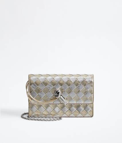 Women's Andiamo Wallet on Chain in Supermoon/silver Bottega Veneta Australia EN - Image 1