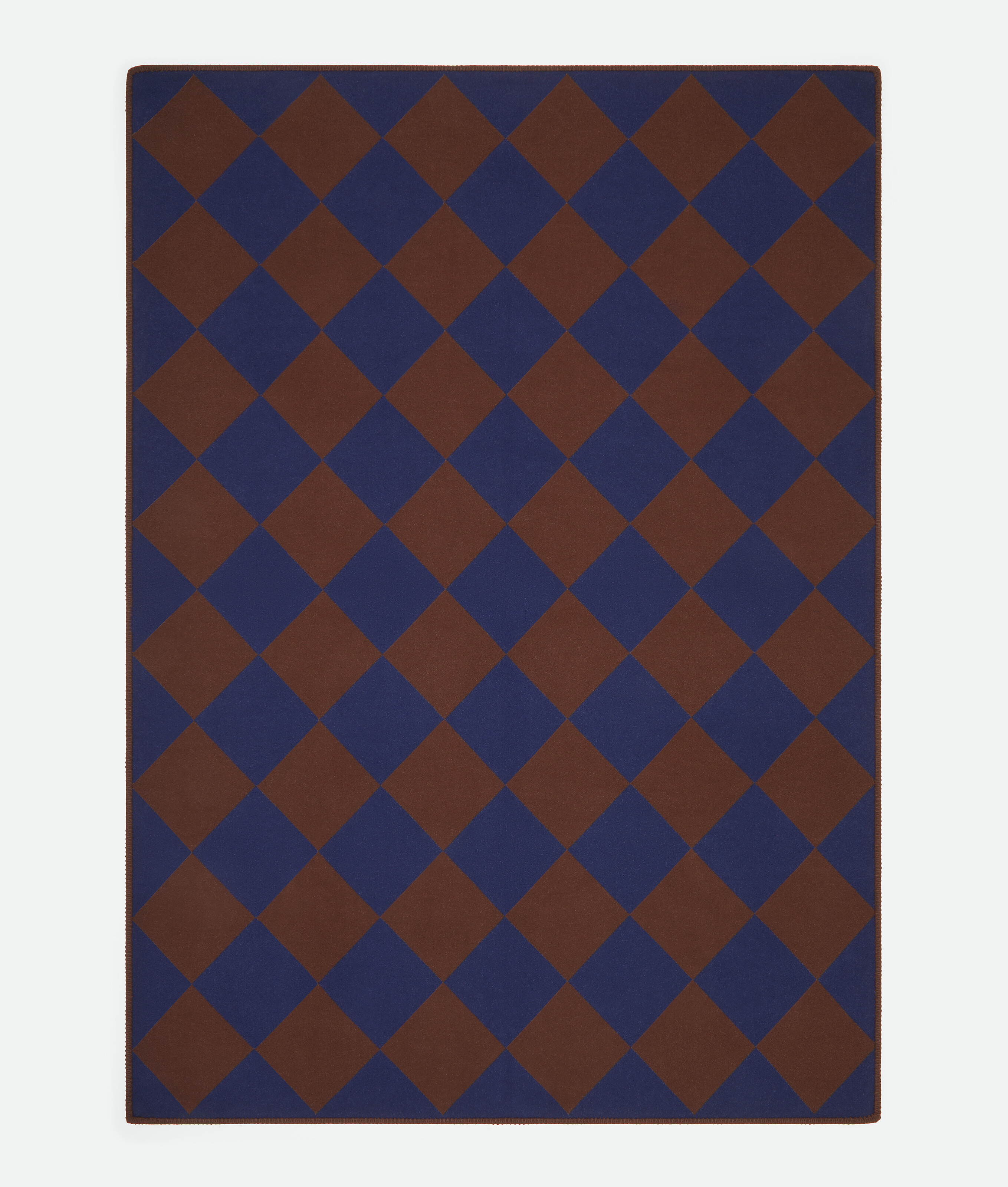 Jacquard Check Blanket in Abyss/wood Bottega Veneta Luxembourg EN - Image 3