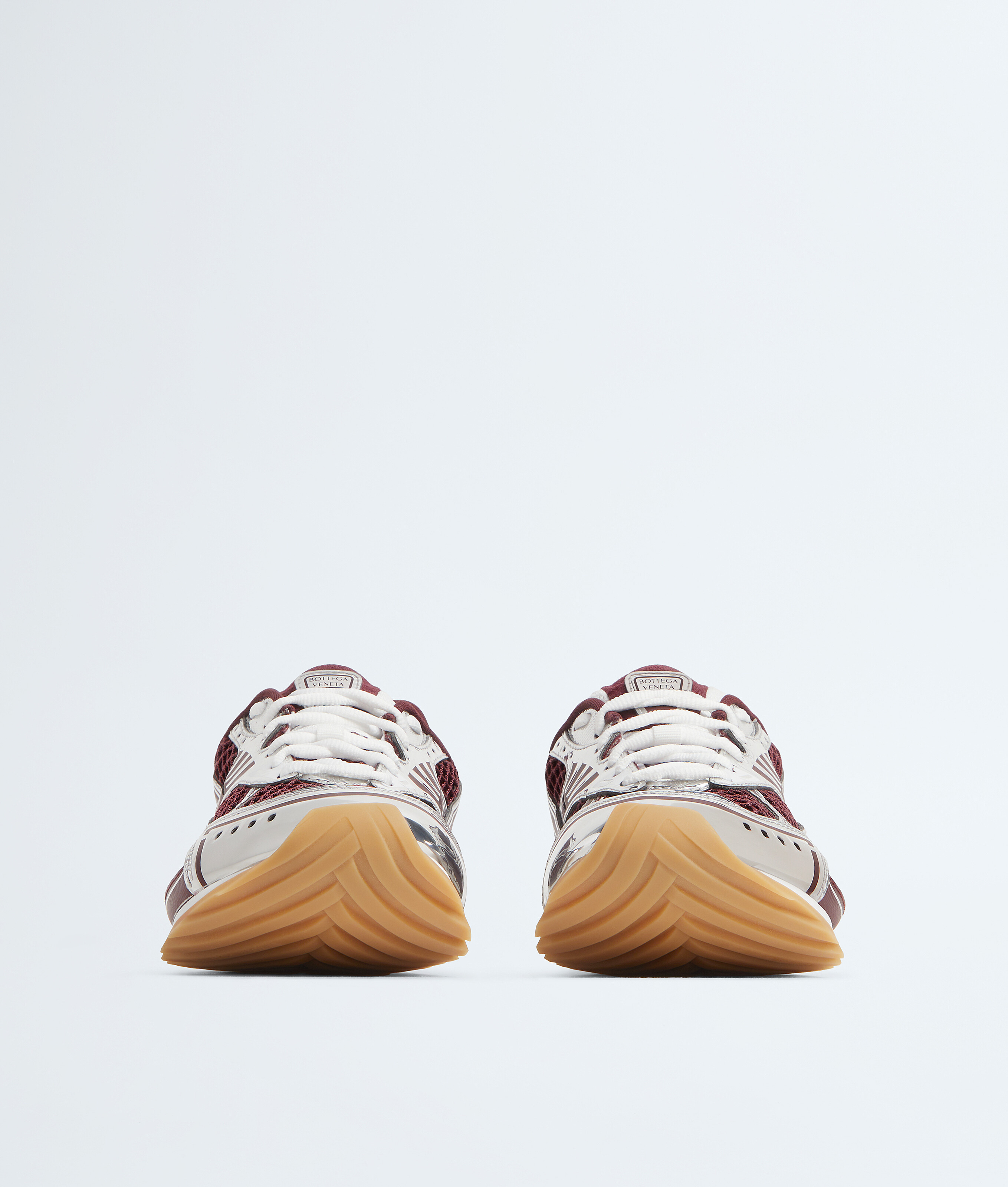 Bottega Veneta Refined Modern Athletic Sneakers For Women In Burgundy