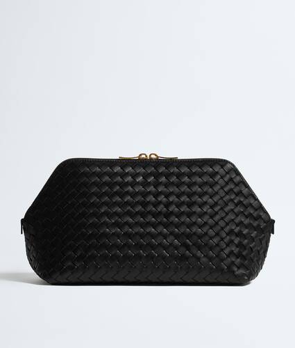 Large Cosmetic Pouch in Black Bottega Veneta United Kingdom EN - Image 1