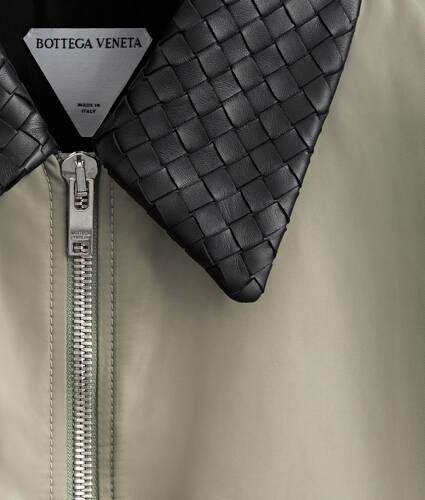 Women's Satin Nylon Blouson in Tarragon Bottega Veneta United States EN - Image 5