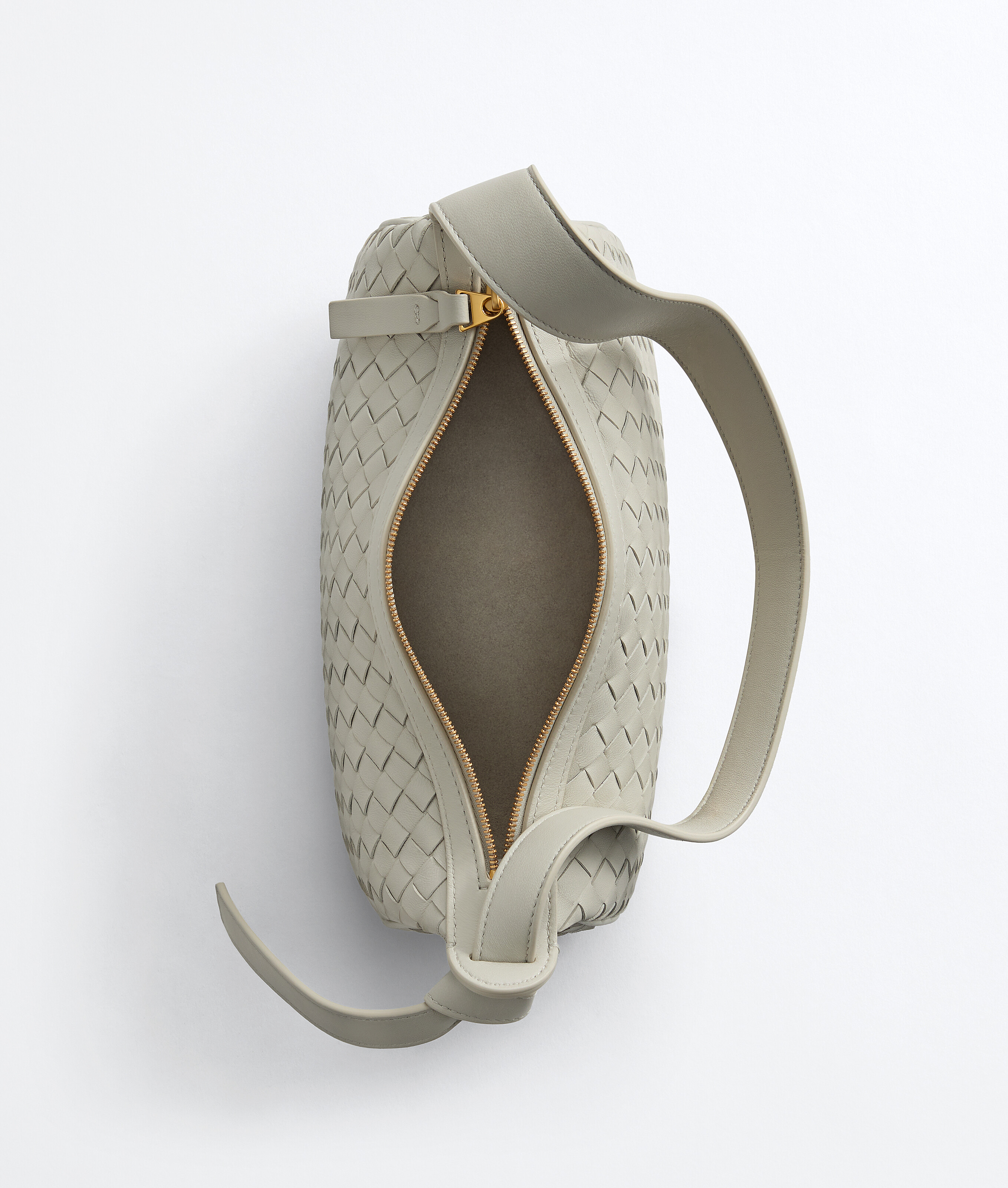 Women's Nodo Shoulder Bag in Silica gray Bottega Veneta Belgium EN - Image 4