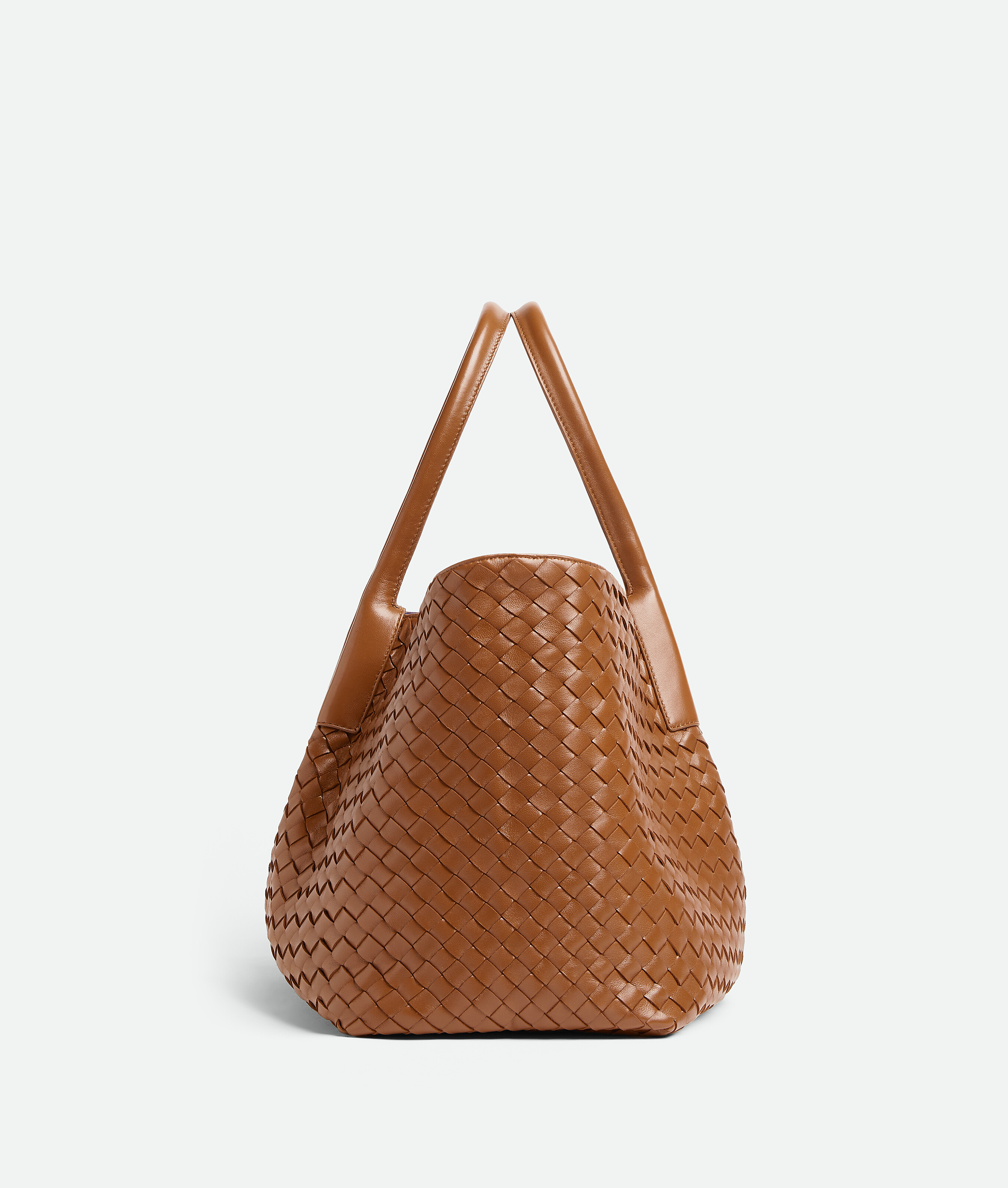 Bottega Veneta Intrecciato Leather Pinacoteca Tote Bag In Brown