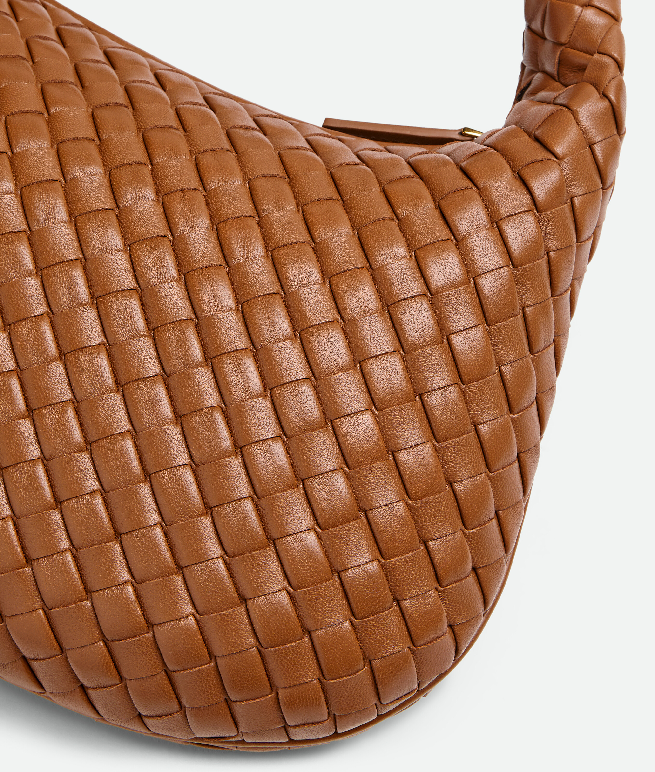 Bottega Veneta Small Intrecciato Leather Veneta Shoulder Bag In Brown
