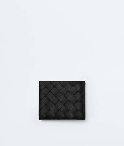 Men's Intrecciato Bi-Fold Wallet in Black Bottega Veneta Netherlands EN - Image 3