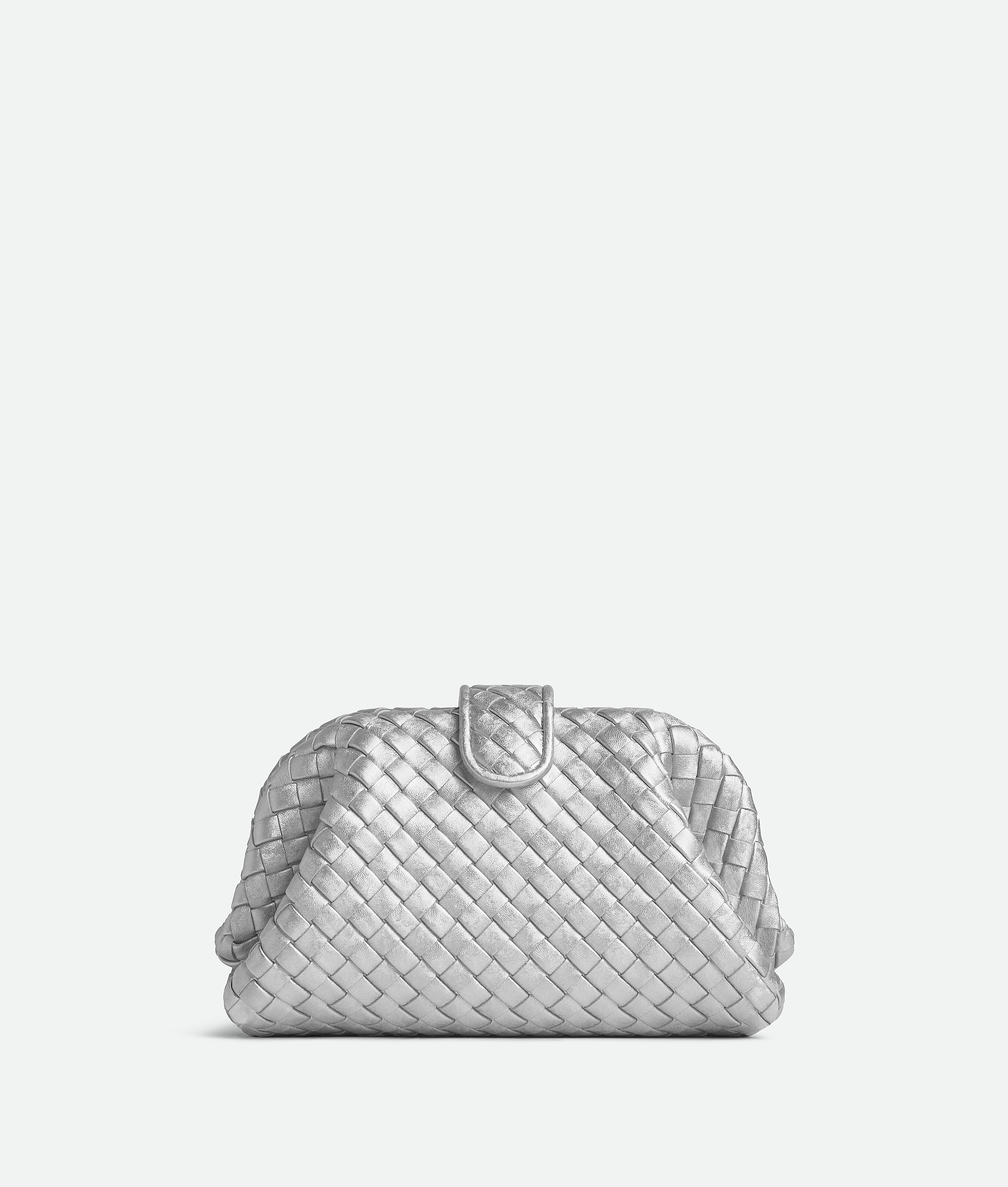 Bottega Veneta Small Lauren 1980 In Silver