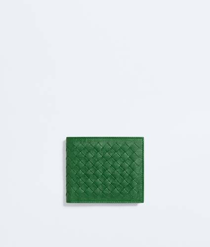 Men's Woven Mycelium Bi-Fold Wallet in Shamrock Bottega Veneta Croatia EN - Image 1