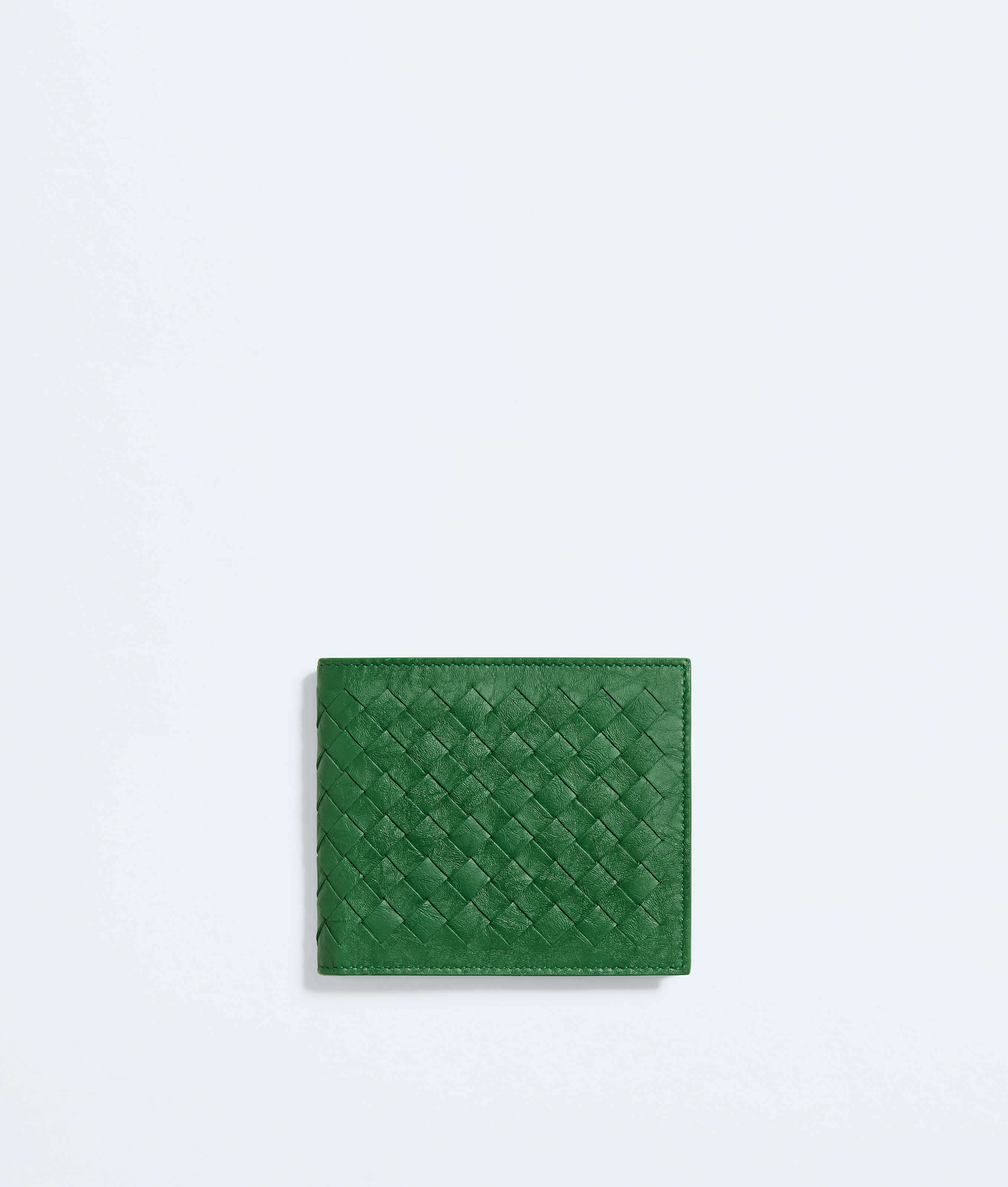 Men's Woven Mycelium Bi-Fold Wallet in Shamrock Bottega Veneta Finland EN - Image 1