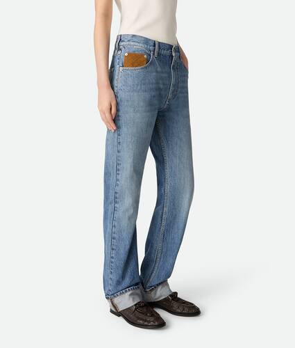 Jean droit indigo vintage