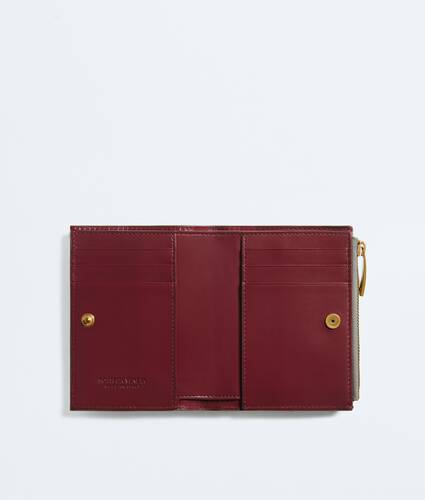 Portafoglio Intrecciato bi-fold piccolo